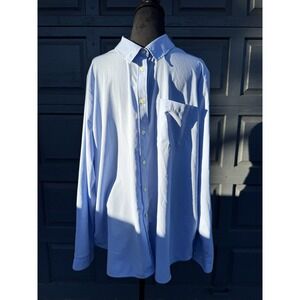 Duluth‎ Trading Co. Men's Long Sleeve Blue Button Down Shirt Size XXL!